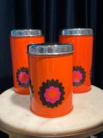 Set van 3 vintage Brabantia “Patrice” voorraadbussen, Verzamelen, Blikken, Ophalen of Verzenden, Gebruikt, Overige