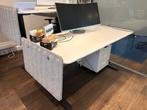 Elektrisch verstelbaar bureau 160x80cm, Ophalen, Kunststof, 50 tot 100 cm, Zo goed als nieuw