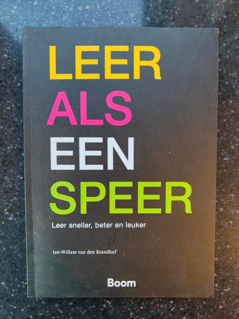 Leer als een speer - Jan-Willem van den Brandhof, Boeken, Ophalen of Verzenden, Zo goed als nieuw, Jan-Willem van den Brandhof