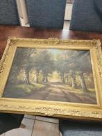 antiek schilderij luxe gelijst duidelijke signatuur9068m, Antiek en Kunst, Kunst | Schilderijen | Klassiek, Ophalen