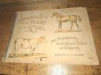 Antieke Anatomische Atlas Paard & Koe - Beweegbare Platen, Gelezen, Overige atlassen, Ophalen of Verzenden, 1800 tot 2000