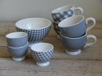Servies, 'At home with Marieke', grijs, als nieuw, Huis en Inrichting, Keuken | Servies, Ophalen of Verzenden, Zo goed als nieuw