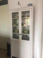 Vitrinekast Hemnes van Ikea wit., Huis en Inrichting, Ophalen, 150 tot 200 cm, 25 tot 50 cm, Gebruikt