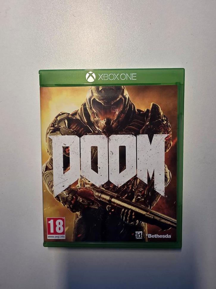 Doom xbox one, Spelcomputers en Games, Games | Xbox One, Zo goed als nieuw, Shooter, 1 speler, Vanaf 18 jaar, Ophalen of Verzenden
