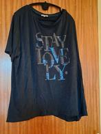 Leuk donkerblauw t-shirt c&a met strassteentjes maat XXL, Blauw, Maat 46/48 (XL) of groter, Ophalen of Verzenden, Zo goed als nieuw