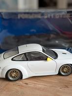AutoArt Porsche 911 GT3R wit, Ophalen of Verzenden, Zo goed als nieuw, Auto, Autoart