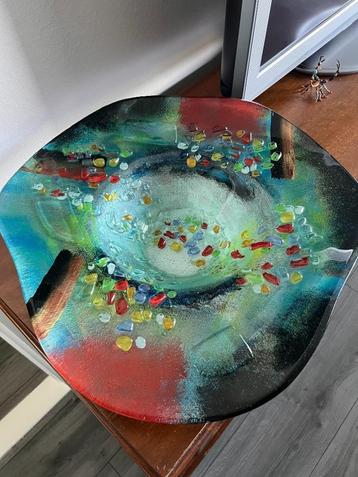 Italiaanse Murano Art Deco glazen schaal vintage designkom beschikbaar voor biedingen