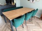 Complete eetkamer set, 3 stoelen en 1 bank, Ophalen, Zo goed als nieuw