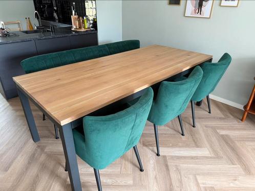 Complete eetkamer set, 3 stoelen en 1 bank, Huis en Inrichting, Complete eetkamers, Zo goed als nieuw, Ophalen