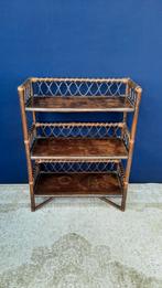 Vintage manou schappen kastje, handdoeken rekje, nachtkastje, Gebruikt, Vintage, Ophalen of Verzenden, Nvt