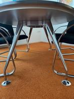tafel met uniek onderstel ( eettafel designtafel bureau), Ophalen, Gebruikt, 200 cm of meer, 50 tot 100 cm