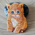 Strijk embleem Iron on Patch Rode kat applicatie  Strijk emb