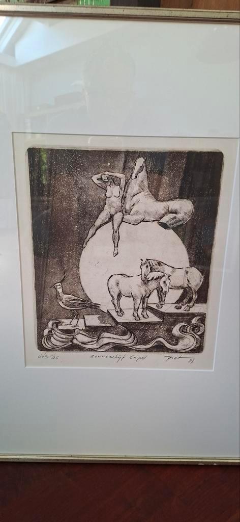 Ets, Antiek en Kunst, Kunst | Etsen en Gravures, Ophalen