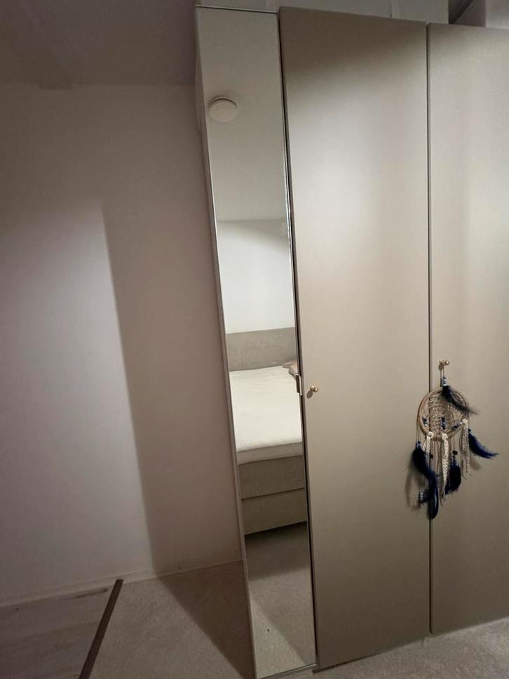 IKEA PAX kast met spiegeldeur – 75 cm breed, Huis en Inrichting, Kasten | Kledingkasten, Zo goed als nieuw, 200 cm of meer, 50 tot 100 cm