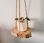 Planten hanger houten boomschijf, Ophalen of Verzenden, Zo goed als nieuw