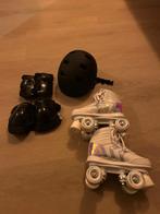 Rolschaatsen maat 35 incl. Bescherming en helm., Ophalen of Verzenden, Zo goed als nieuw