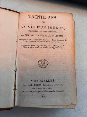 Boekje of het leven van een gokker.19 juni 1827 beschikbaar voor biedingen