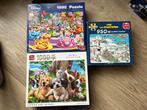 3 Puzzels - Jan van Haasteren, Disney, Dieren, Ophalen of Verzenden, 500 t/m 1500 stukjes, Gebruikt, Legpuzzel