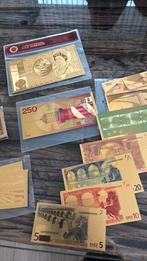 24 krt vergulde Bank biljetten, Ophalen of Verzenden, Overige landen