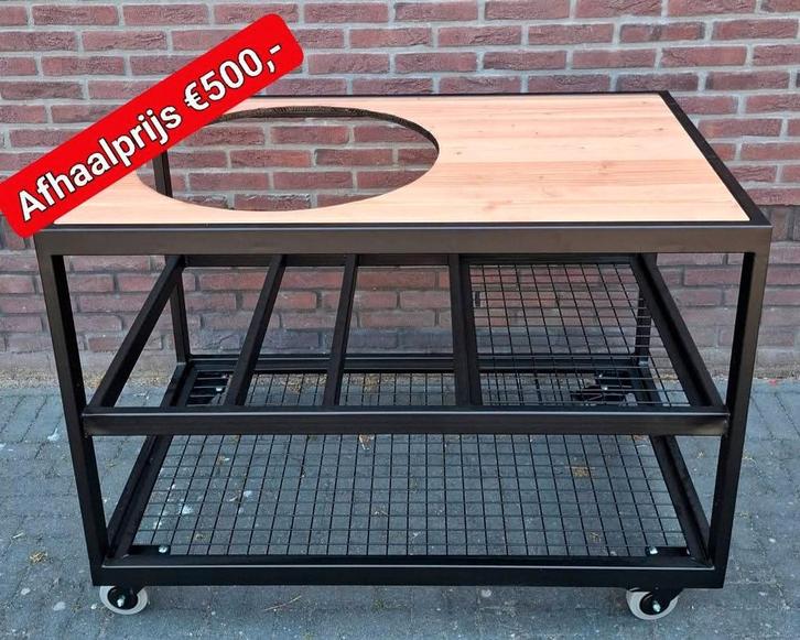 BBQ Tafel voor Kamado - Nieuw! Laatste!, Tuin en Terras, Buitenkeukens, Ophalen