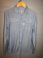 G603 G-Star Raw mt M overhemd denimblauw, G-Star Raw, Halswijdte 39/40 (M), Zo goed als nieuw, Verzenden