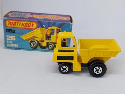 SITE DUMPER MATCHBOX No26 UIT 1976 ONBESPEELD MET DOOSJE,, Hobby en Vrije tijd, Modelauto's | Overige schalen, Nieuw, Auto, Ophalen of Verzenden