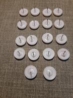 Meubelglijders met nagel 14x, Kunststof, Wit, Ophalen of Verzenden, Zo goed als nieuw