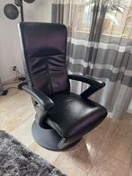 Zwart lederen design relax fauteuil van Jori Symphony, Ophalen, Nieuw, 75 tot 100 cm, Metaal