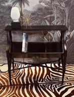 ZWARTE GRUTTERSKAST SIDETABLE BOEKENKAST DRESSOIR VAKKENKAST, Ophalen, Zo goed als nieuw, 25 tot 50 cm, Minder dan 100 cm