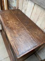 Sierlijke Frans eiken kist dekenkist houtkist salontafel, Antiek en Kunst, Curiosa en Brocante, Ophalen