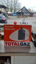 Emaille  reclame bord TOTALGAZ, Antiek en Kunst, Ophalen of Verzenden