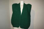 Kiro by Kim grof gebreid vest groen power shoulder look, Kleding | Dames, Verzenden, Maat 42/44 (L), Zo goed als nieuw, Kiro by Kim