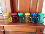 glazen/drinkglazen met deksel. 2 voor 5 euro. COUNTRY STYLE, Glas of Glazen, Ophalen of Verzenden, Overige stijlen, Glas