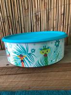 Tupperware koektrommel safari, Ophalen of Verzenden, Blauw, Bus of Trommel