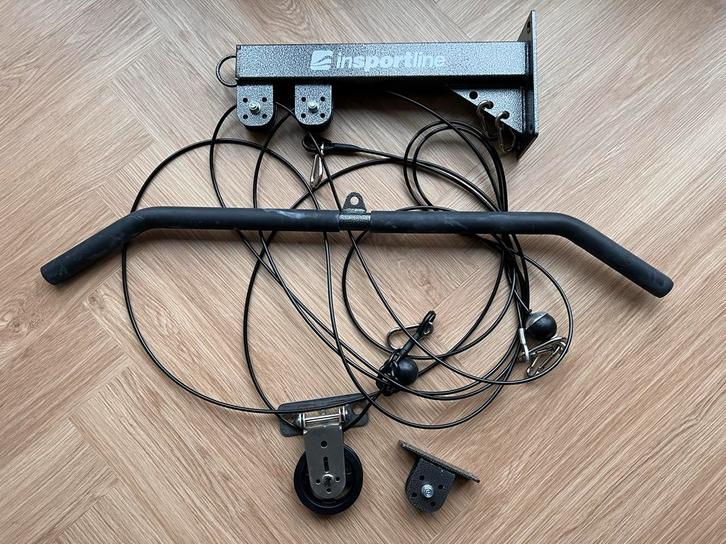 Insportline Lat Pulley - Nieuwstaat + Extra Zwenkwiel, Sport en Fitness, Fitnessapparatuur, Nieuw, Krachtstation, Armen, Metaal