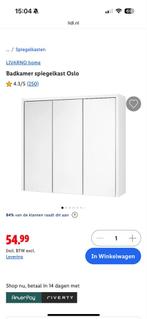 Badkamer spiegelkast Oslo - LIVARNO home, Ophalen, Spiegelkast, 50 tot 100 cm, Zo goed als nieuw