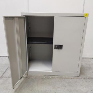 Bisley metalen 2-deurs draaideurkast - 100x92x40 cm beschikbaar voor biedingen