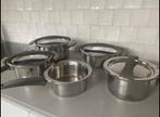 Fissler pannenset, Huis en Inrichting, Keuken | Potten en Pannen, Ophalen, Gebruikt, Rvs, Pannenset