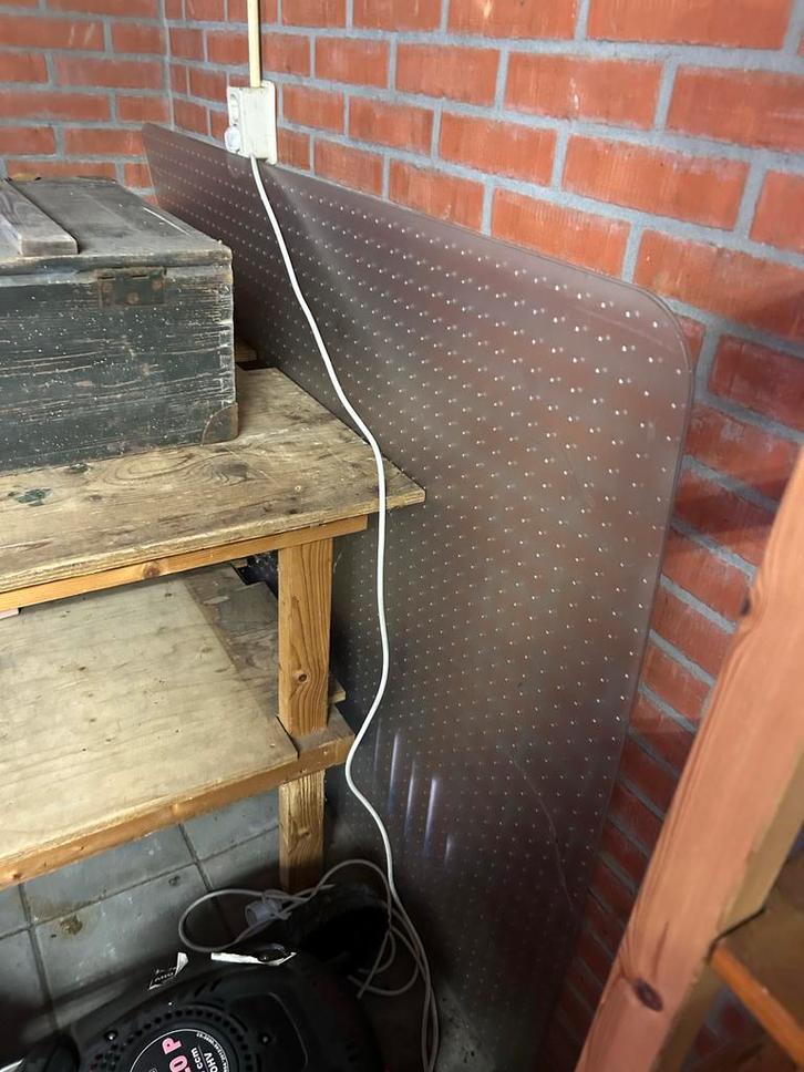 Bureaustoel Plaat voor Vloerbedekking 2 stuks, Doe-het-zelf en Verbouw, Platen en Panelen, Gebruikt, Overige materialen, Minder dan 20 mm
