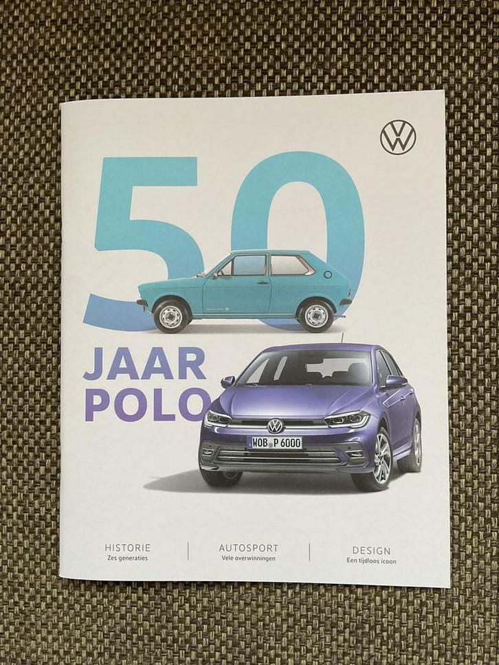 Volkswagen Polo 50 Jaar Jubileum Brochure, Boeken, Auto's | Folders en Tijdschriften, Gelezen, Volkswagen, Ophalen of Verzenden