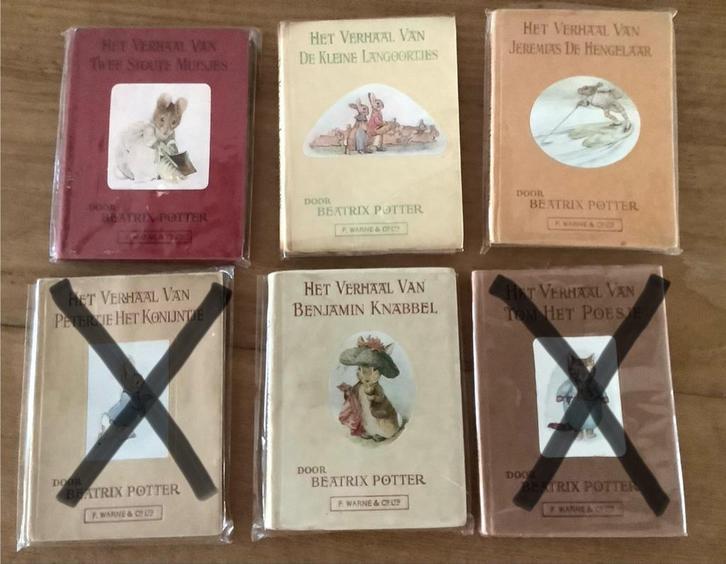 Beatrix Potter 1e Ned druk 1945/47, Boeken, Prentenboeken en Plaatjesalbums, Ophalen of Verzenden