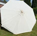 Parasol licht beige, Tuin en Terras, Parasols, Ophalen, Gebruikt, 2 tot 3 meter, Stokparasol