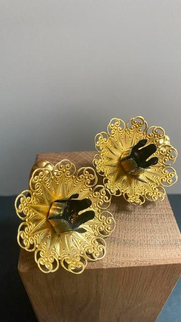 12 Kandelaarclips Victoriaanse stijl - Vintage jaren 1940s beschikbaar voor biedingen