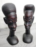 2 prachtige zware beeldjes Afrikaans, Ophalen of Verzenden, Zo goed als nieuw