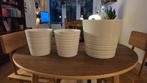 Ikea bloempotten wit, Kunststof, Gebruikt, Rond, Ophalen of Verzenden