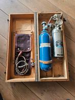 Oude zuurstofkoffer van Technische Bureau J.Duiker Den Haag, Ophalen of Verzenden, Zo goed als nieuw, Hout