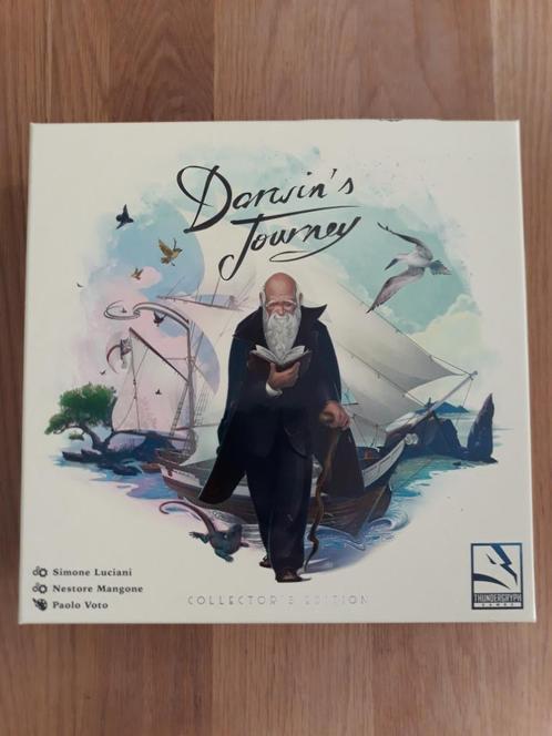 Darwin's Journey Kickstarter Deluxe Edition, Hobby en Vrije tijd, Gezelschapsspellen | Bordspellen, Zo goed als nieuw, Een of twee spelers