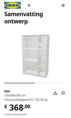 Nieuw! Ikea 3x witte Pax kledingkast incl lades en planken, Huis en Inrichting, Kasten | Kledingkasten, Ophalen, 200 cm of meer