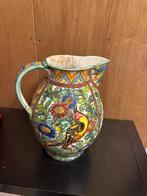 Vintage Vaas met Vogel en Bloemen, Antiek en Kunst, Ophalen of Verzenden
