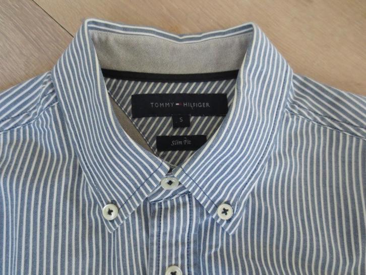 Tommy Hilfiger overhemd, maat S, slim fit, Kleding | Heren, Overhemden, Zo goed als nieuw, Halswijdte 38 (S) of kleiner, Blauw